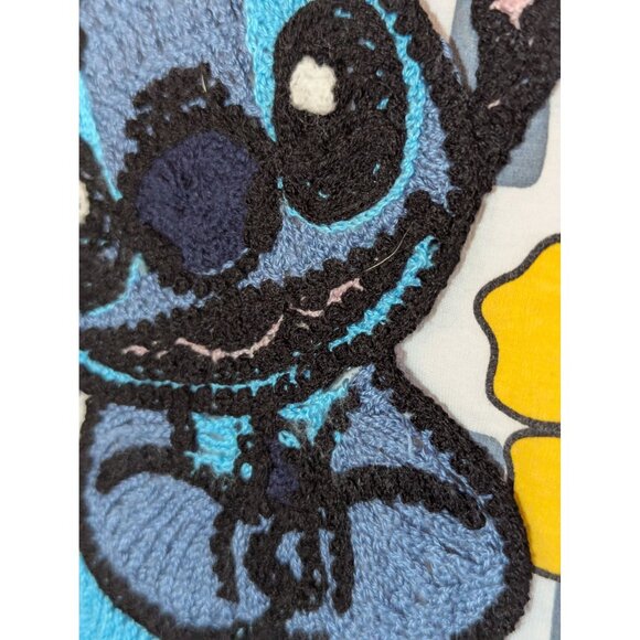 Disney Stitch Radiate Positivity Embroidered Graphic Tee White XXL Cotton/Polyes - Picture 2 of 4